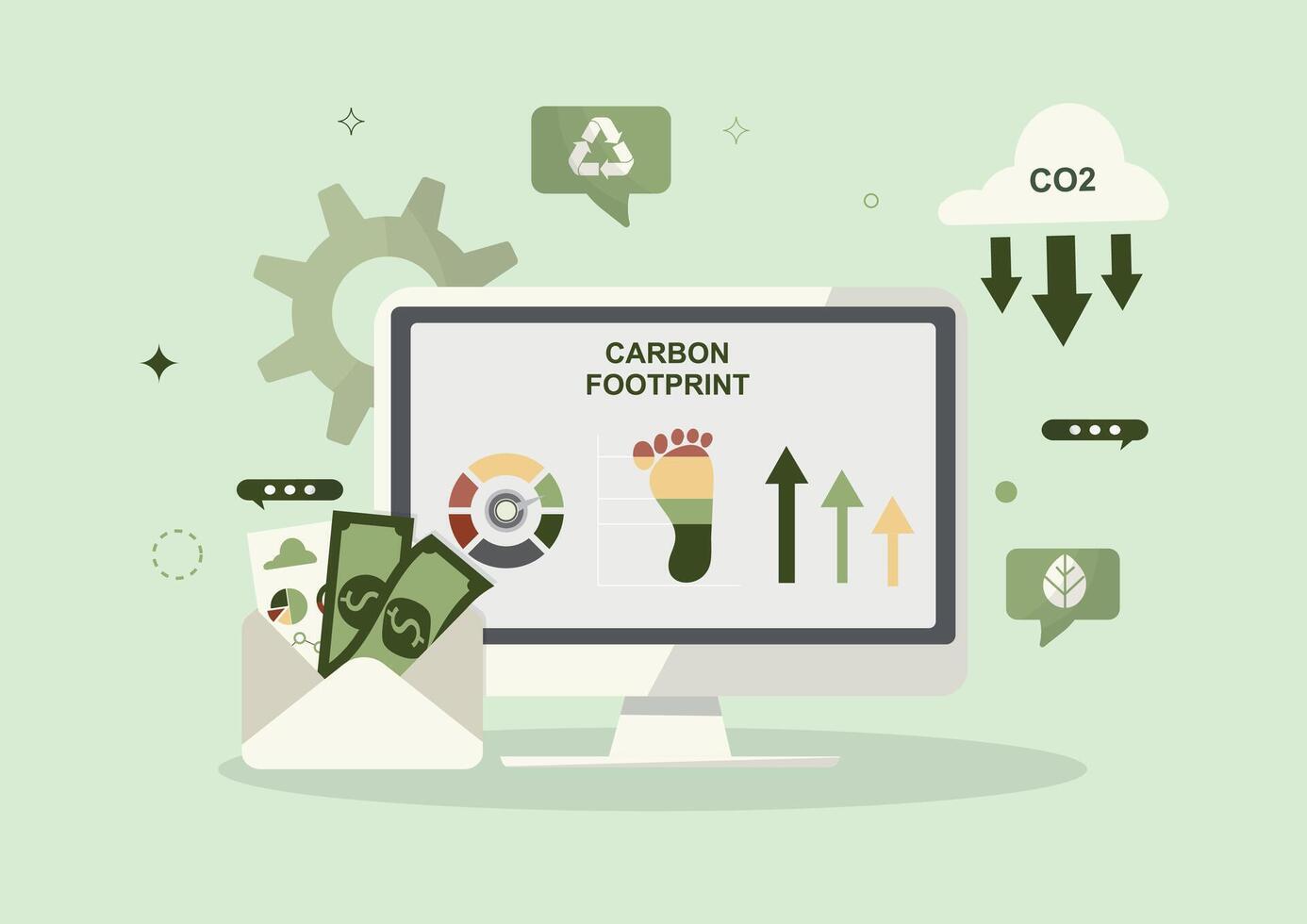 Carbon tracking software dashboard
